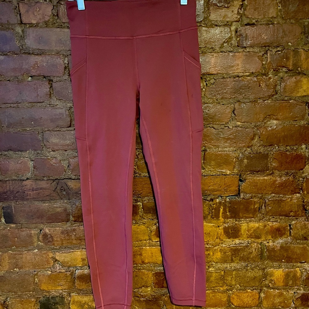 Pink Cropped Lululemon Leggings